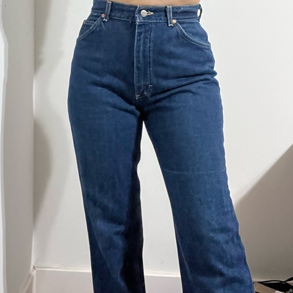 Vintage Lee 70s/ 80s Union Made Straight Leg Jeans - Picture 3 of 9